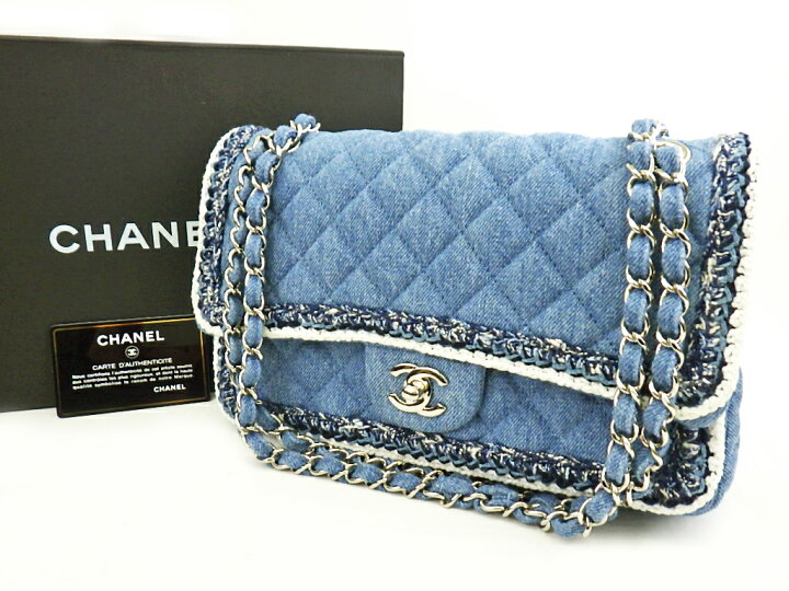 楽天市場】【美品】CHANEL シャネル デニムマトラッセ25 2wayチェーン 