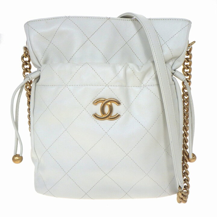 楽天市場】CHANEL シャネル マトラッセ ココマーク 巾着 チェーン  