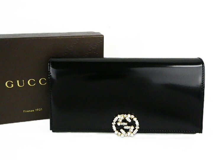 楽天市場】【美品】GUCCI グッチ GGスパークリング コンチネンタル  