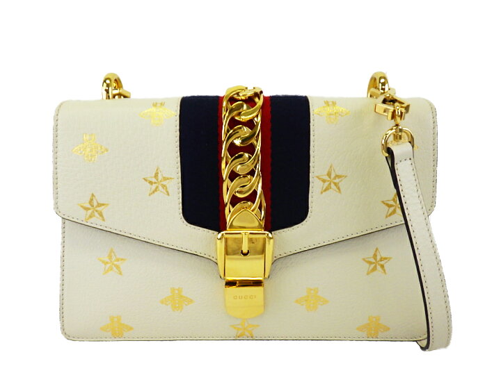 楽天市場】GUCCI グッチ シルヴィ ビー＆スター スモールショルダー  