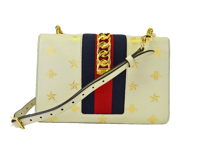楽天市場】GUCCI グッチ シルヴィ ビー＆スター スモールショルダー 