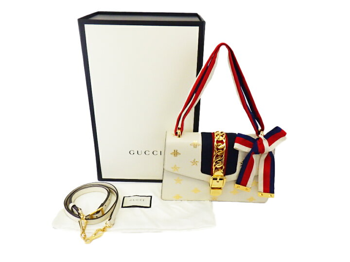 楽天市場】GUCCI グッチ シルヴィ ビー＆スター スモールショルダー  