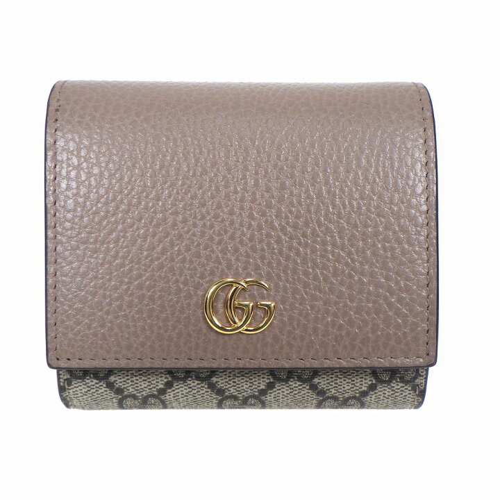 楽天市場】GUCCI グッチ GGマーモント ミディアム ウォレット 2つ折り 