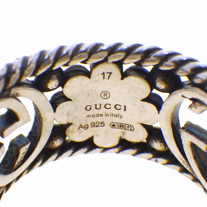 楽天市場】GUCCI グッチ インターロッキングG フラワーリング 577272 