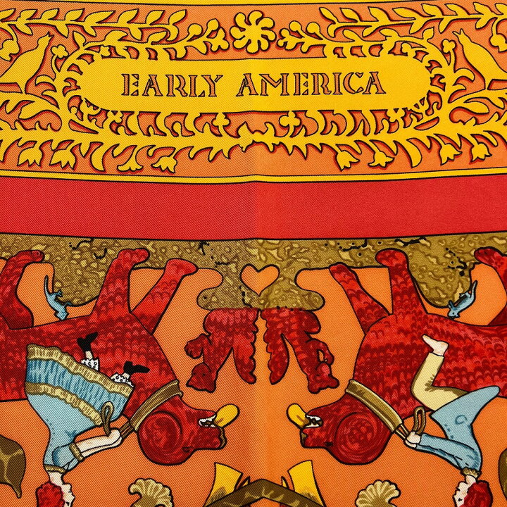 楽天市場】HERMES エルメス カレ90 『EARLY AMERICA（古き良きアメリカ  