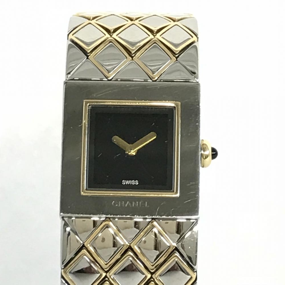 クラシック Chanel ｼｬﾈﾙ H0475 ﾏﾄﾗｯｾ ｸｫｰﾂ 黒文字盤 ﾚﾃﾞｨｰｽ時計 レディース腕時計 Www Lakepointsports Com