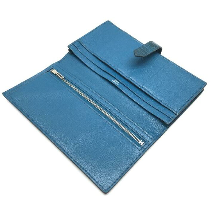 楽天市場】HERMES エルメス ベアンスフレ アリゲーター 長財布 SV金具 