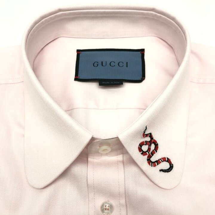 楽天市場】GUCCI グッチ カッターシャツ ピンク スネーク 蛇 へび ヘビ  