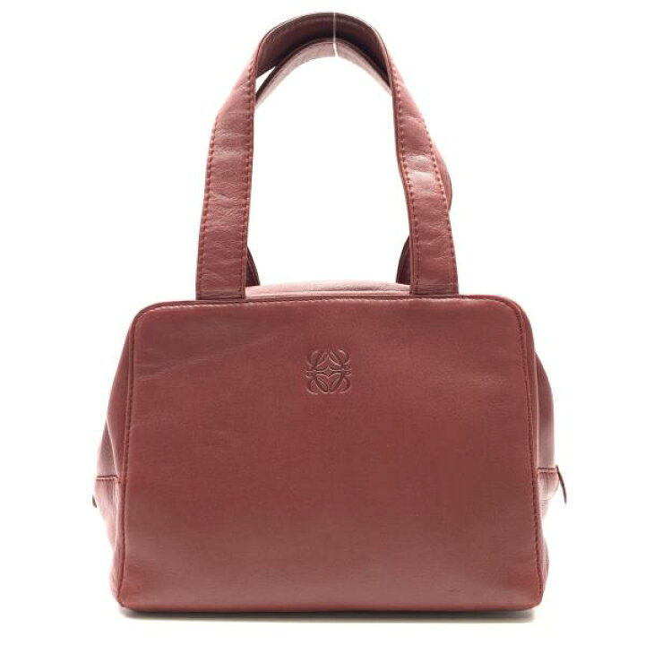 楽天市場】LOEWE ロエベ ナッパ レザー ミニ ハンドバッグ トート 赤系 