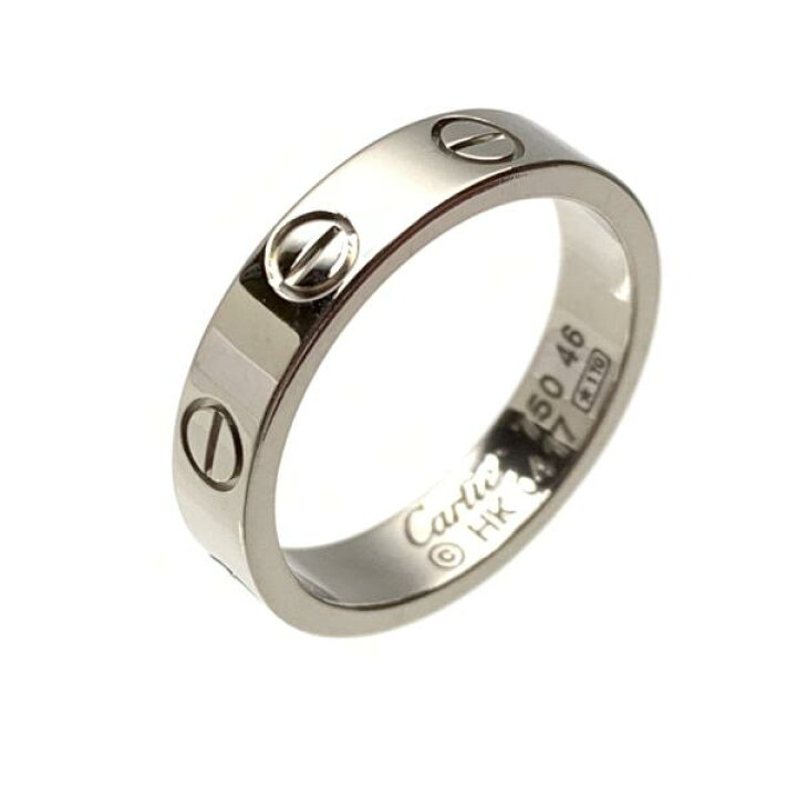 楽天市場】Cartier カルティエ ミニ ラブリング 指輪 K18WG ホワイト 