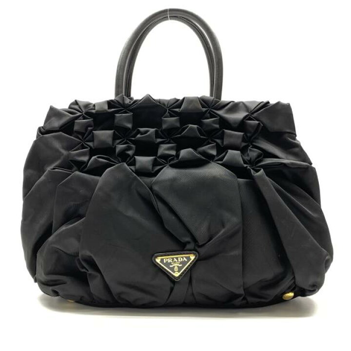 楽天市場】PRADA プラダ BN1701 ナイロン ハンド トートバッグ 黒 
