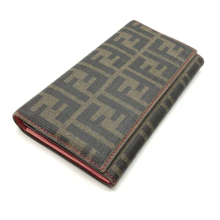 楽天市場】FENDI フェンディ 8M0000 二つ折り 長財布 ズッカ柄 