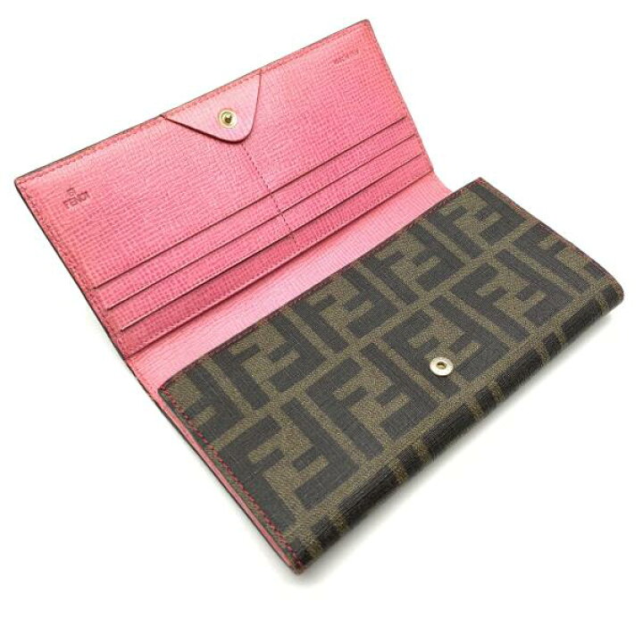 楽天市場】FENDI フェンディ 8M0000 二つ折り 長財布 ズッカ柄 