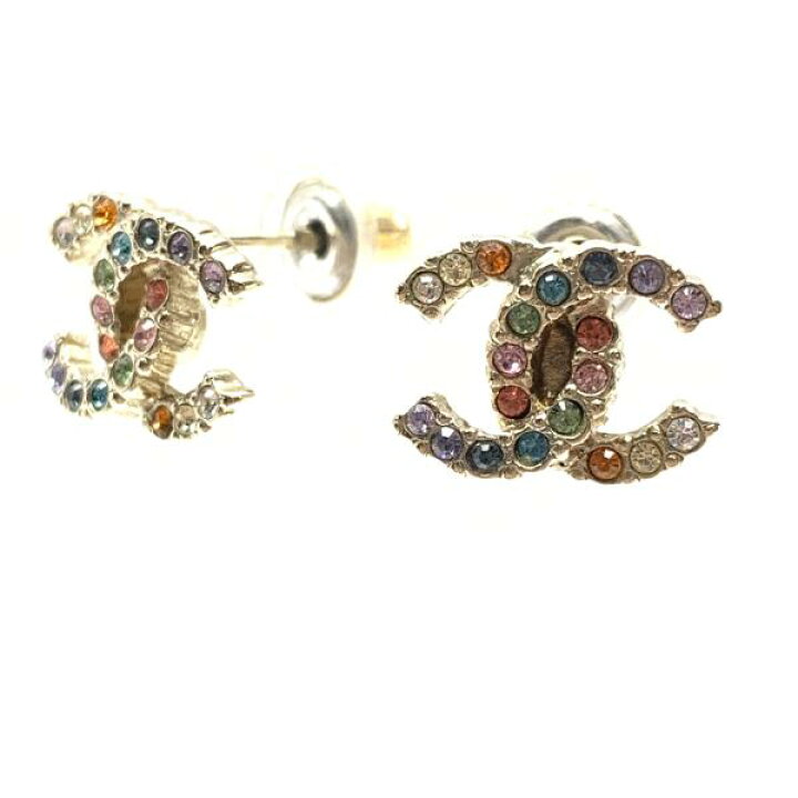 楽天市場】CHANEL シャネル AB1553 ココマーク プチ レインボー ピアス 