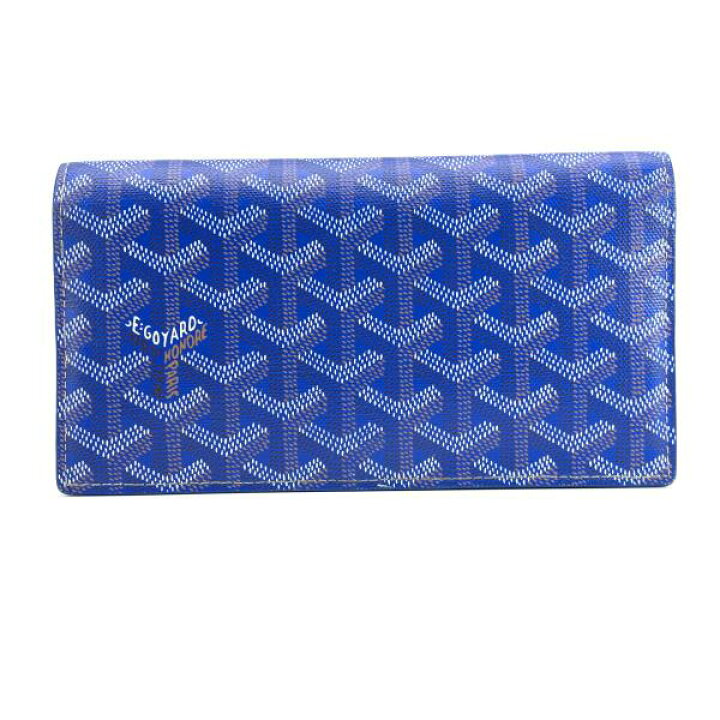 楽天市場】GOYARD ゴヤール リシュリュー PVC 二つ折り 長財布 ブルー  