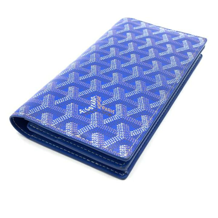 楽天市場】GOYARD ゴヤール リシュリュー PVC 二つ折り 長財布 ブルー  
