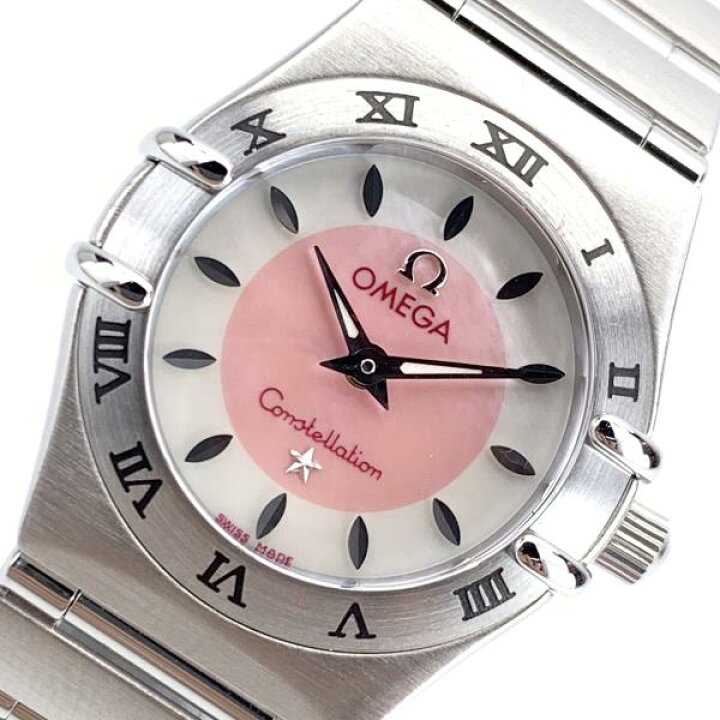 楽天市場 Omega オメガ 1562 コンステレーション レディース 腕時計 クオーツ ピンク文字盤 ローマンベゼル ステンレス 日本限定 管理ry かんてい局名古屋錦三丁目 緑店