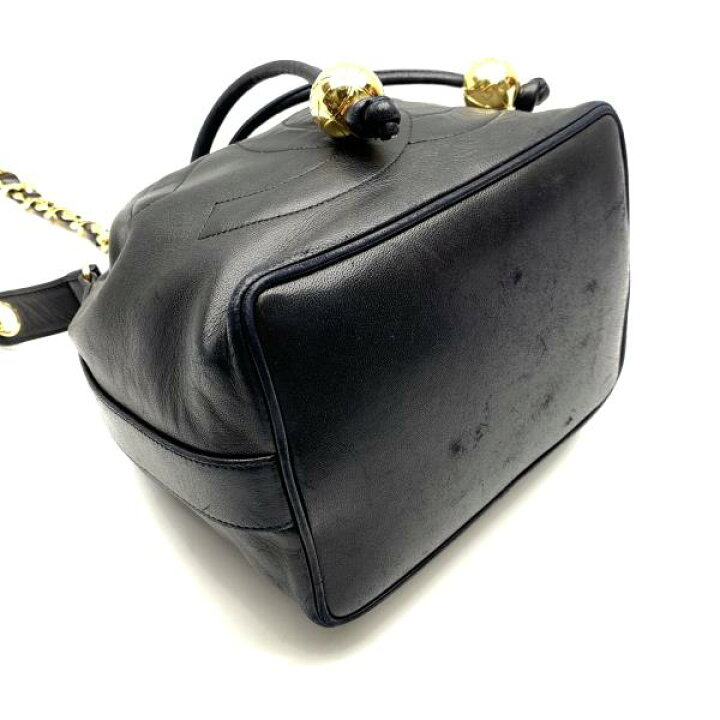 楽天市場】CHANEL ｼｬﾈﾙ ﾃﾞｶｺｺ 巾着 ﾁｪｰﾝ ｼｮﾙﾀﾞｰﾊﾞｯｸﾞ 黒 ﾌﾞﾗｯｸ ｺｺﾏｰｸ  