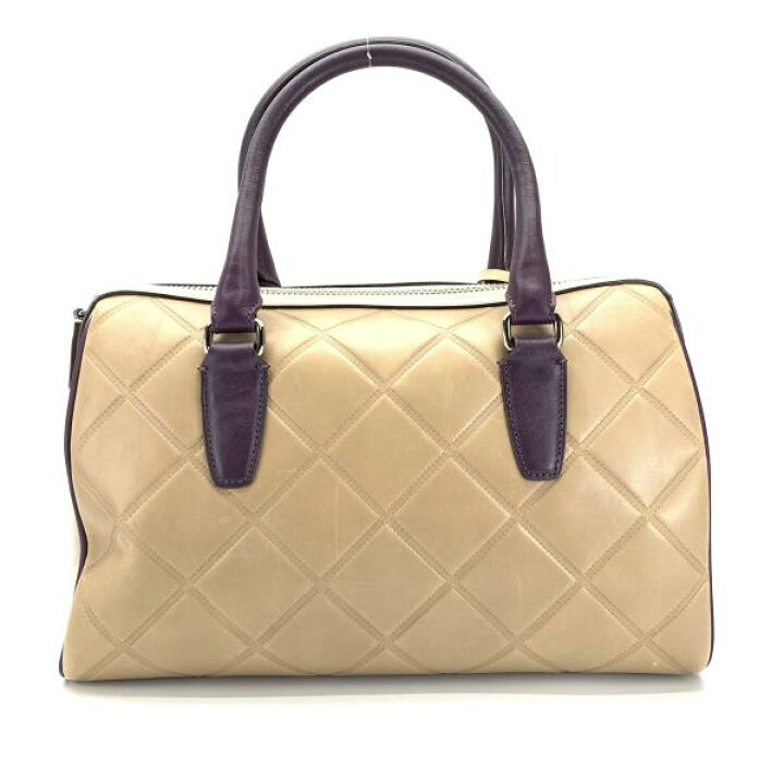 楽天市場】COACH コーチ 25825 ミニ ボストンバッグ ベージュ 