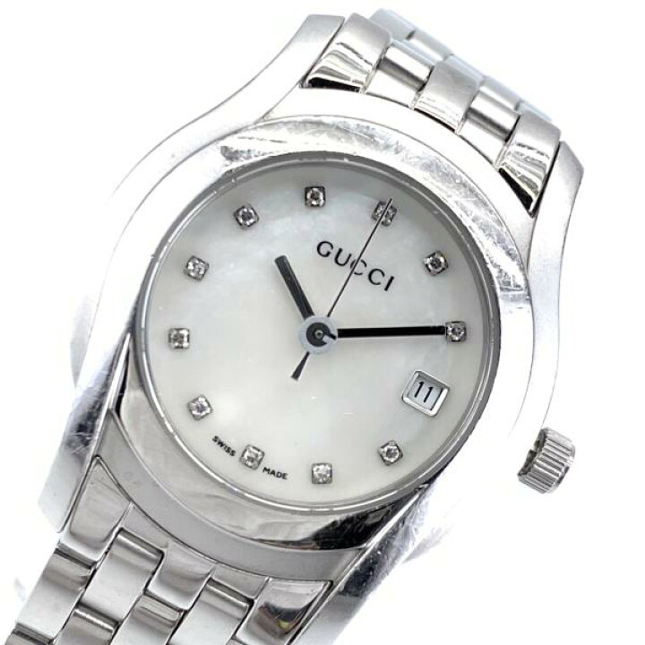 楽天市場】GUCCI グッチ 腕時計 5500L クオーツ 11Pダイヤモンド  