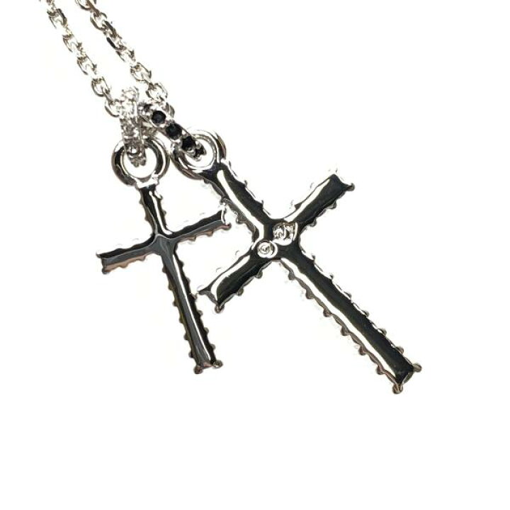 楽天市場】未使用 SWAROVSKI スワロフスキー ダブルクロス ネックレス 