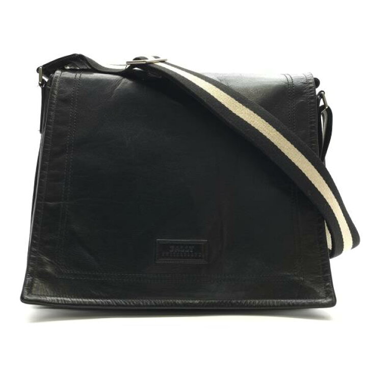 楽天市場】BALLY バリー メッセンジャーバッグ 黒 ブラック レザー 