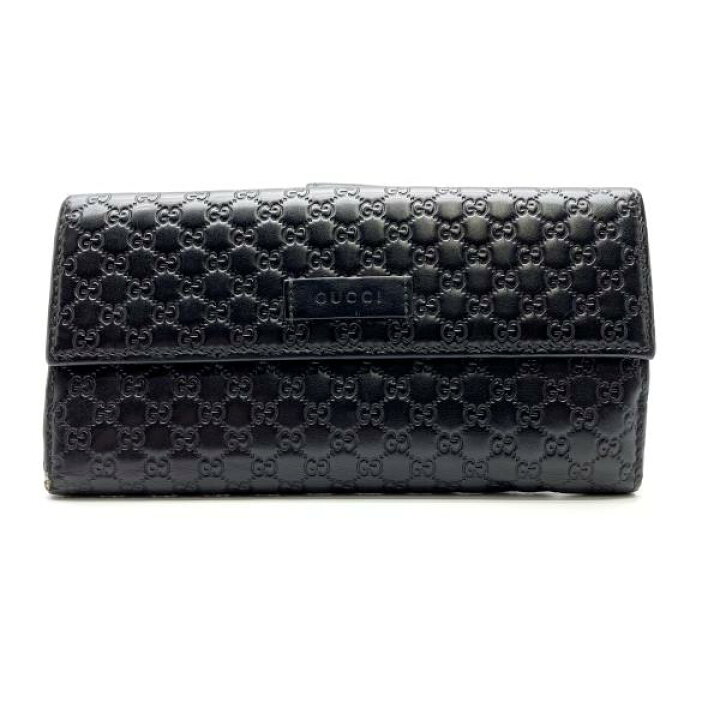 楽天市場】GUCCI グッチ 449393 シマ フラップ 長財布 GG柄 型押し 
