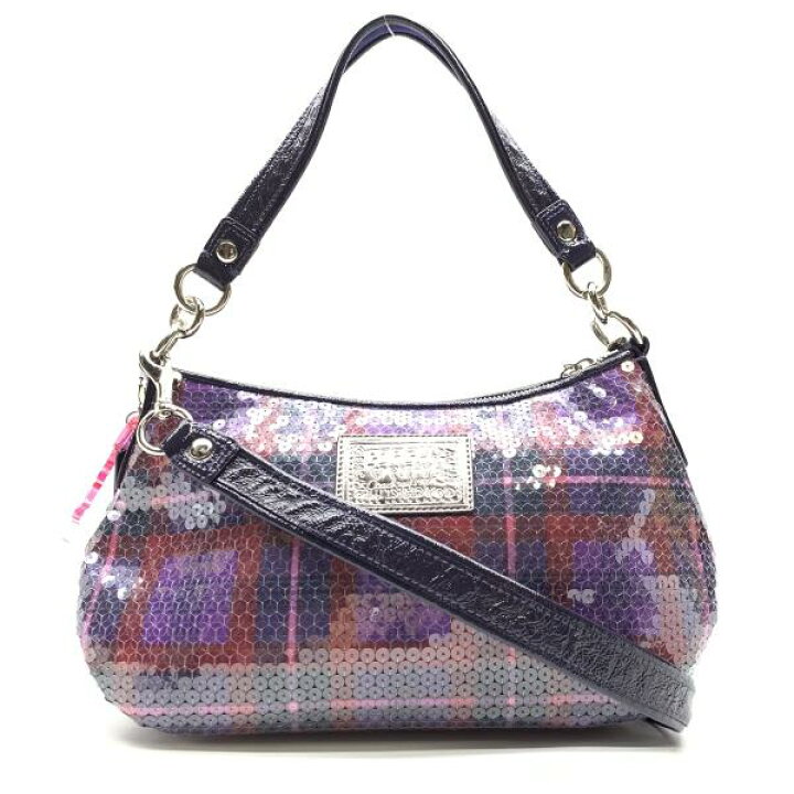 楽天市場】COACH コーチ 16048 ポピー シークイン タータングルー  