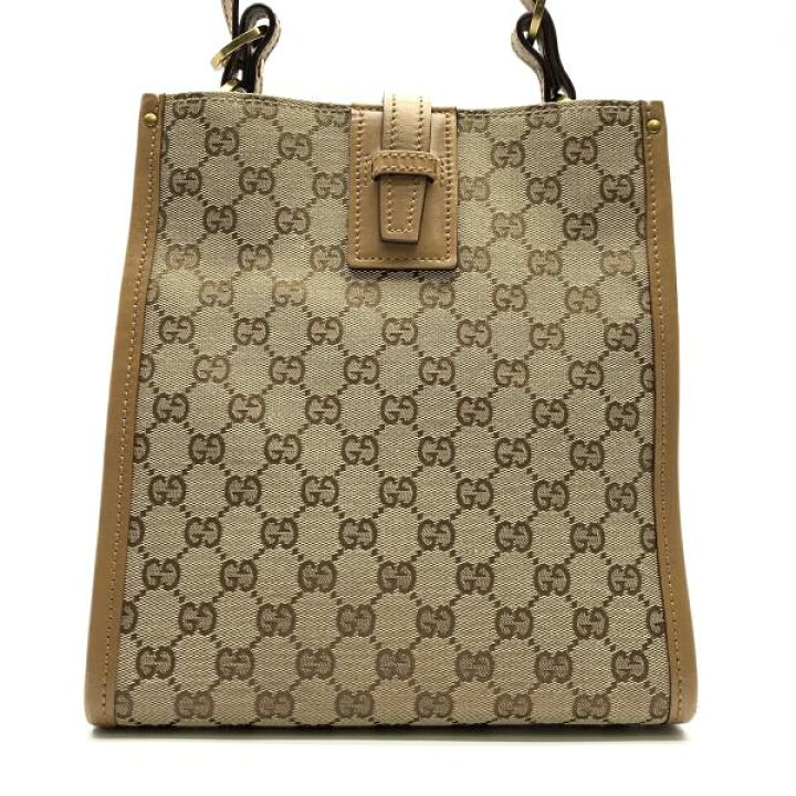 楽天市場】GUCCI グッチ 110292 GGキャンバス レザー ショルダーバッグ 