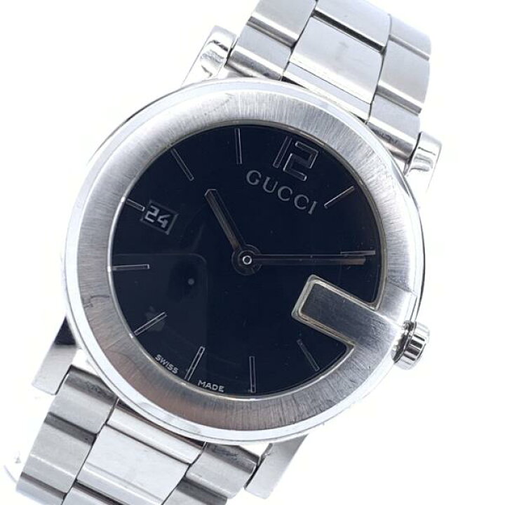 楽天市場】GUCCI グッチ 腕時計 YA101405 101J クオーツ 黒文字盤 2針  