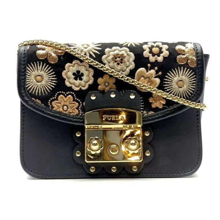 楽天市場】FURLA フルラ メトロポリス ショルダーバッグ ポシェット 黒 