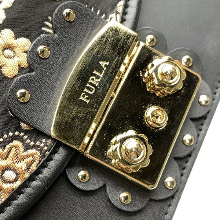 楽天市場】FURLA フルラ メトロポリス ショルダーバッグ ポシェット 黒 
