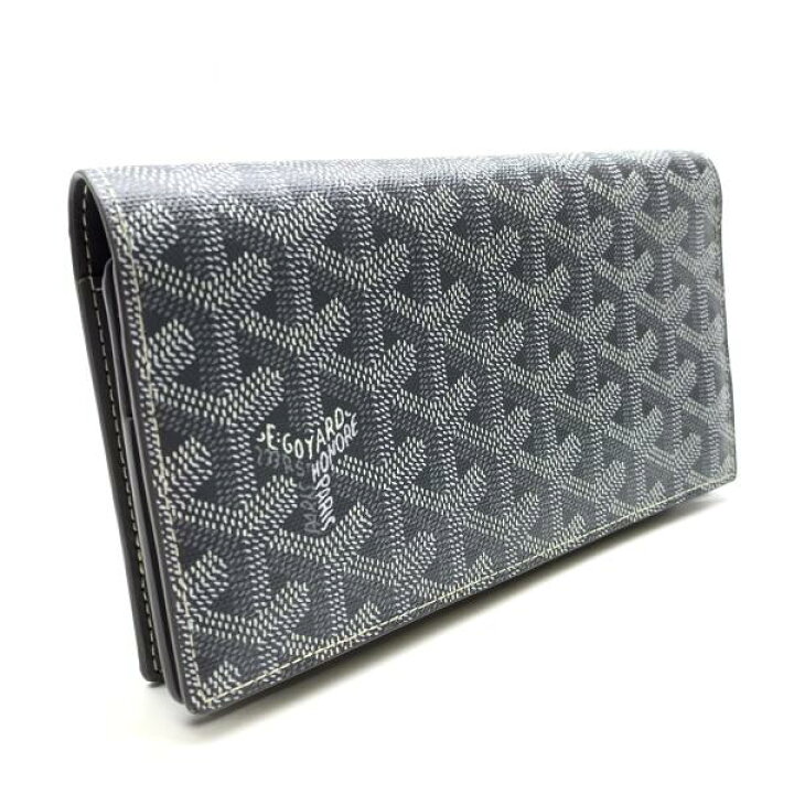 楽天市場】美品 GOYARD ゴヤール リシュリュー 二つ折り 長財布 グレー 