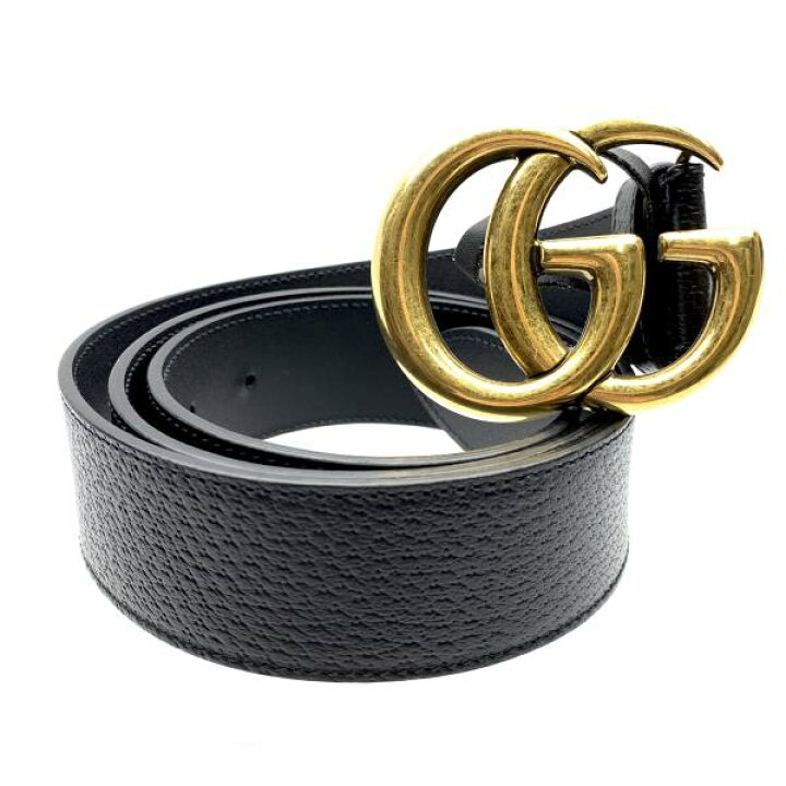 楽天市場】GUCCI グッチ 406831 ダブルGバックル ベルト 黒 ブラック  