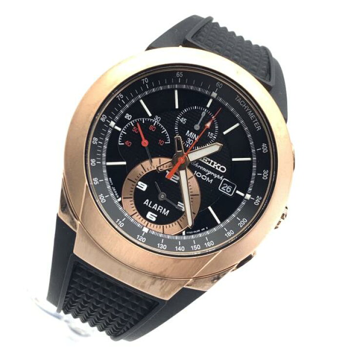 楽天市場】SEIKO セイコー 腕時計 7T62-0HJ0 クロノグラフ 100m防水 