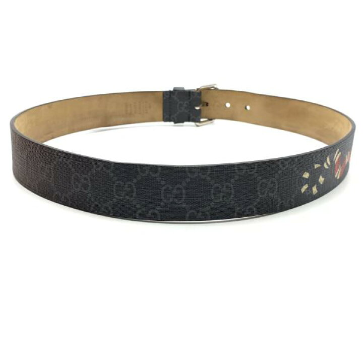 楽天市場】GUCCI グッチ 434520 GGスプリーム ベルト スネーク 85-34  