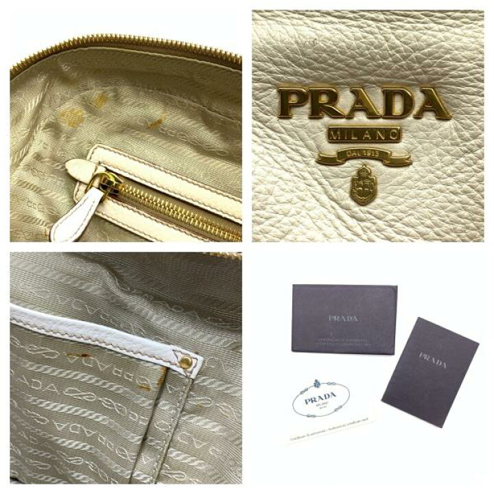 楽天市場】PRADA プラダ BL0294 レザー ミニボストン ショルダーバッグ 