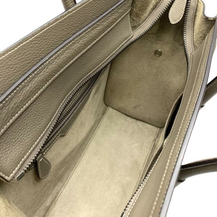 楽天市場】CELINE セリーヌ ラゲージ マイクロ ドラムドカーフスキン 