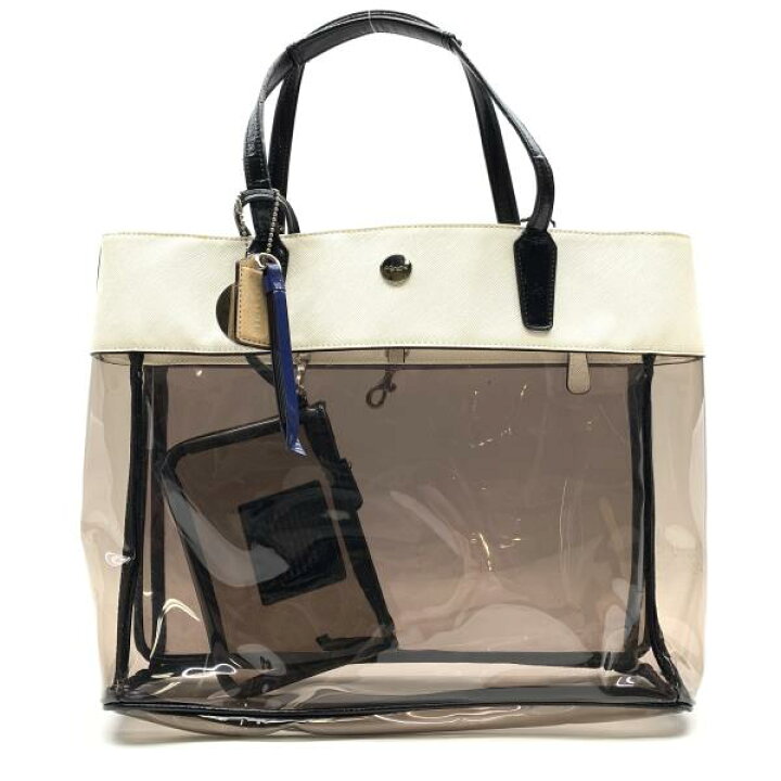楽天市場】COACH コーチ F29263 ビニール トートバッグ クリア 透明  