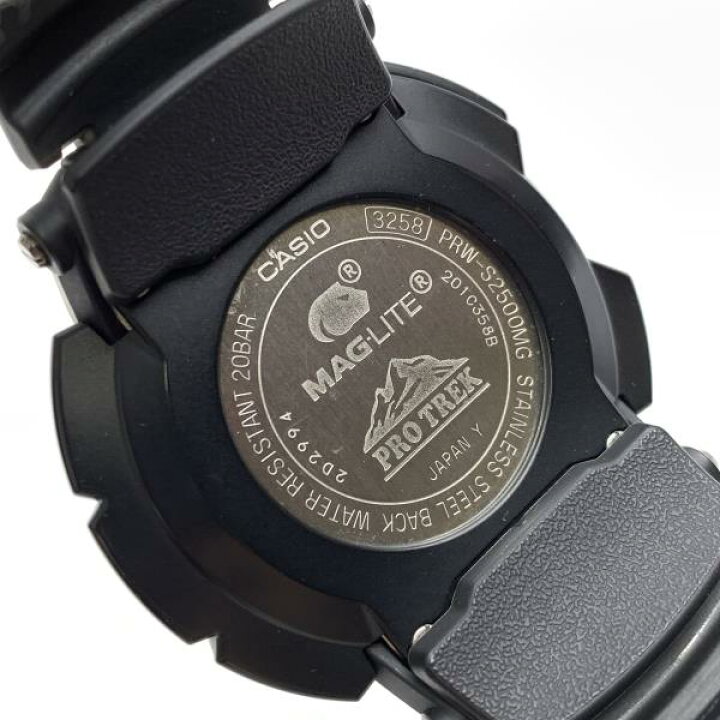 楽天市場】CASIO カシオ 腕時計 PRW-S2500MG-1JR MAG-LITE マグライト 