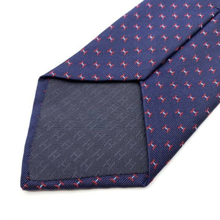 楽天市場】HERMES エルメス 659290T ネクタイ Hロゴ 剣先幅約8cm 
