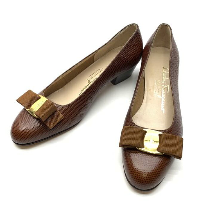 楽天市場】Ferragamo フェラガモ ヴァラ リボン パンプス ヒール VARA 