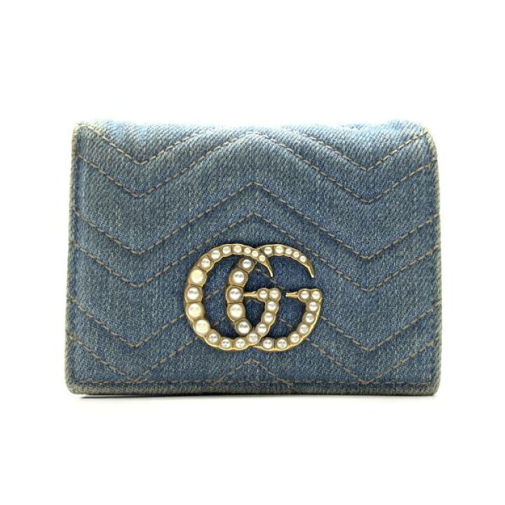 楽天市場】GUCCI グッチ 466492 GGマーモント コンパクトウォレット 