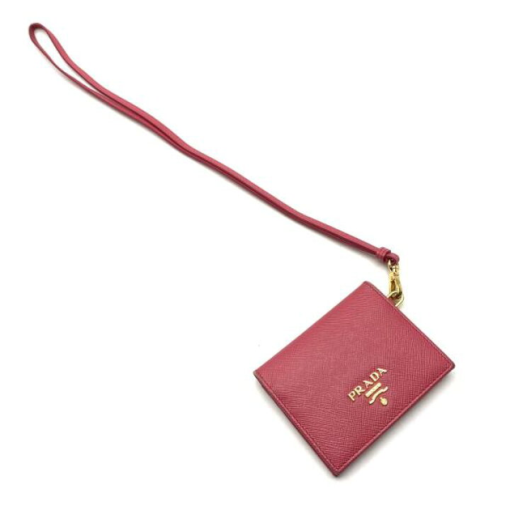 楽天市場】PRADA プラダ 1MC006 バッジホルダー PEONIA ピンク カード 
