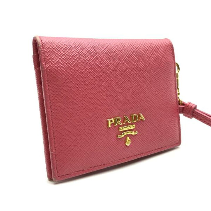 楽天市場】PRADA プラダ 1MC006 バッジホルダー PEONIA ピンク カード 