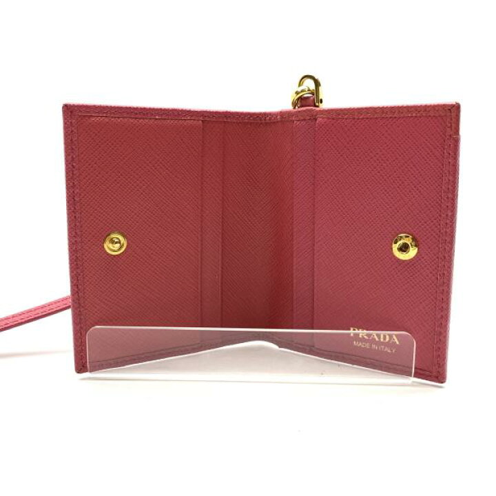 楽天市場】PRADA プラダ 1MC006 バッジホルダー PEONIA ピンク カード 