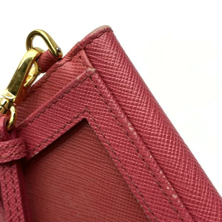 楽天市場】PRADA プラダ 1MC006 バッジホルダー PEONIA ピンク カード 