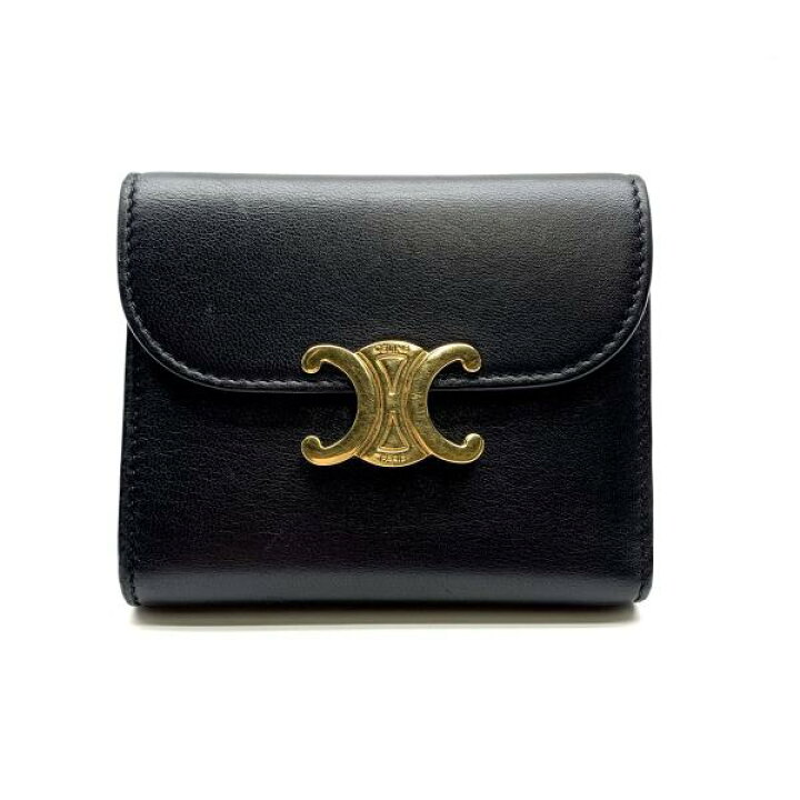 楽天市場】CELINE セリーヌ トリオンフ スモールウォレット シャイニー  