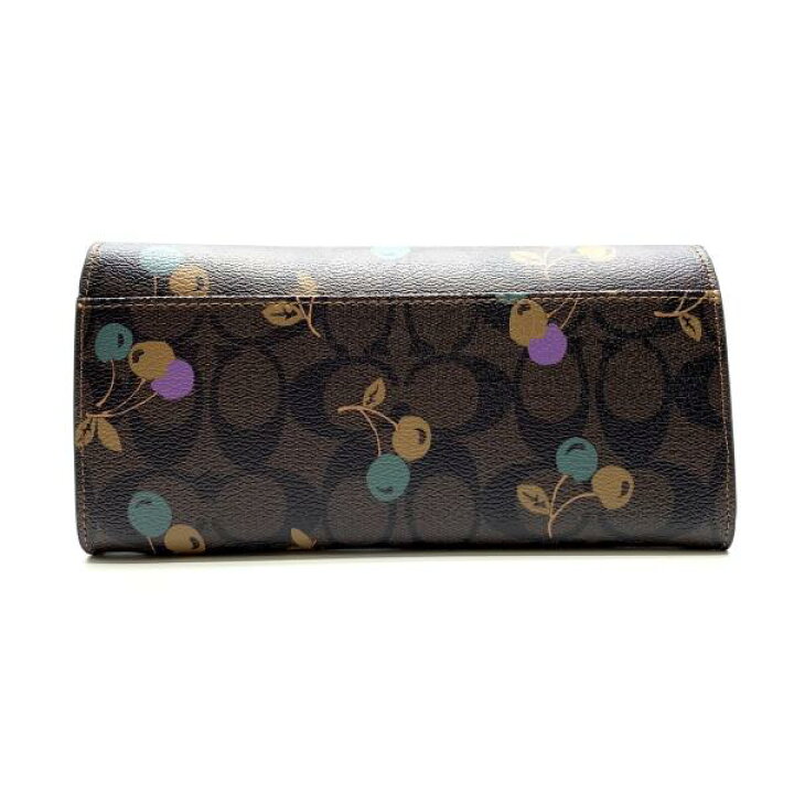 楽天市場】COACH コーチ F31562 シグネチャー チェリー プリント PVC 
