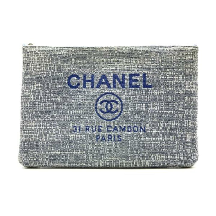 楽天市場】CHANEL シャネル A80117 ドーヴィル クラッチバッグ 